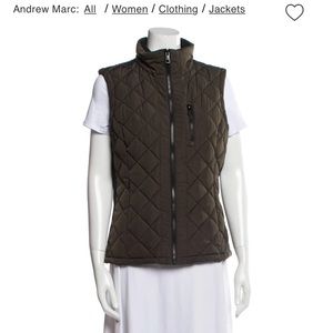NWOT Andrew Mark Vest Sz S